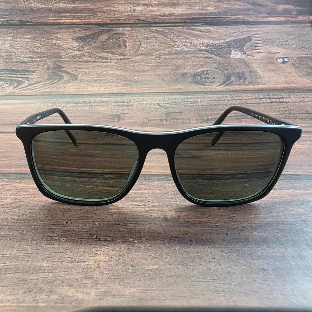 Warby Parker Fletcher M 103 Matte Black Square Suglasses 55-15-145 FRAMES ONLY